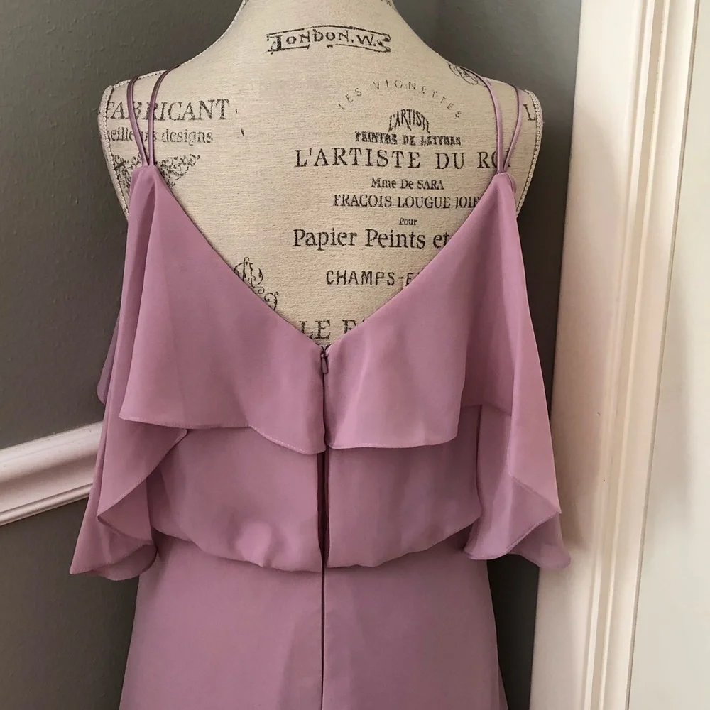🔴CLEARANCE NEW SORELLA VITA SZ 10 DUSTY ROSE CHIFFON FORMAL EVENING GOWN